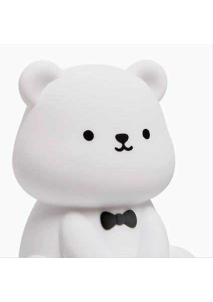 Silikon Teddy Bear Eğlenceli Gece Işığı 3 Seviye Döner Olabilen Kreş Işık Renkli Beyaz Yatak Odası Için Lamba Yanında Uyuyan (Yurt Dışından) fiyatları
