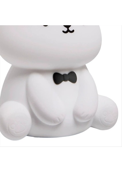 Silikon Teddy Bear Eğlenceli Gece Işığı 3 Seviye Döner Olabilen Kreş Işık Renkli Beyaz Yatak Odası Için Lamba Yanında Uyuyan (Yurt Dışından) indirimleri