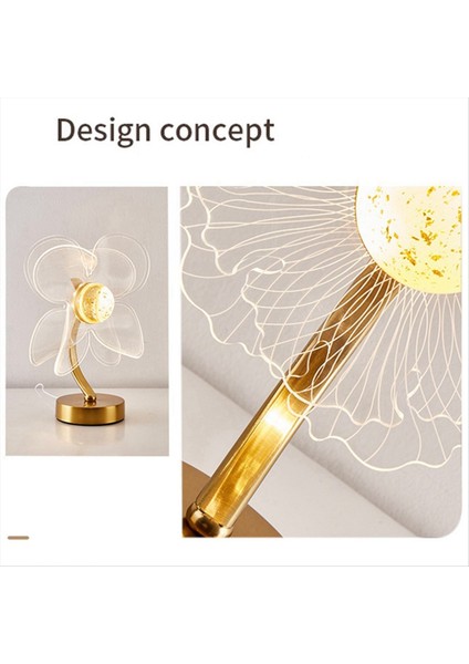Yaratıcı Akrilik Ayçiçeği Masa Lambası LED Yatak Odası Atmosferi Dekoratif USB Başucu Lambası (Yurt Dışından) modelleri