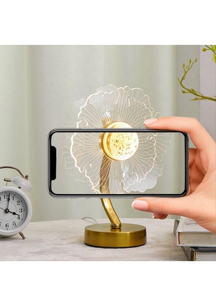 Yaratıcı Akrilik Ayçiçeği Masa Lambası LED Yatak Odası Atmosferi Dekoratif USB Başucu Lambası (Yurt Dışından) indirimleri