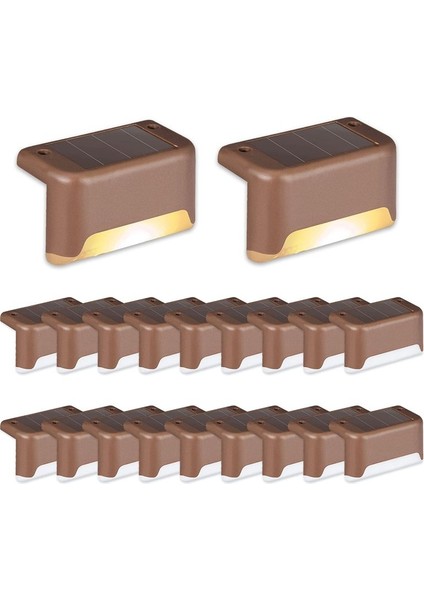 Güneş Güverte Işıkları Açık 16 Paket, Güneş Step Işıkları Su Geçirmez LED Güneş Işıkları Açık Merdivenler, Adım, Çit (Yurt Dışından) modelleri