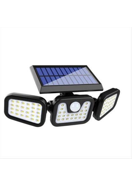 Güneş Indüksiyon Taşıma Işığı Su Geçirmez 74LED Üç Kafalı Katlanabilir Taşkan Işığı Akıllı Indüksiyon Açık Işık (Yurt Dışından)