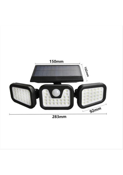 Güneş Indüksiyon Taşıma Işığı Su Geçirmez 74LED Üç Kafalı Katlanabilir Taşkan Işığı Akıllı Indüksiyon Açık Işık (Yurt Dışından) indirimleri