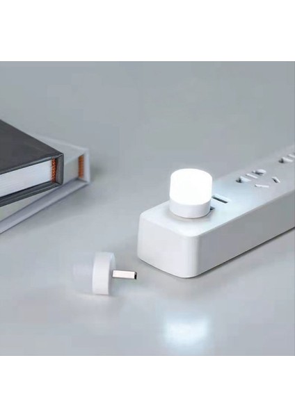 10PCS Mini USB Gece Işık Göz Koruma Kitabı Okuma Işık USB Fiş Bilgisayar Mobil Güç LED Gece Lambası, Beyaz Işık (Yurt Dışından) modelleri