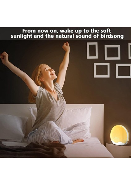 Gündoğumu Çalar Saat, Dokunmatik Kontrol ile Işık Uyandır, Yatak Odası Için Çift Taraflı Işık Çalar Saat, Çift Alarm ve Erteleme (Yurt Dışından) indirimleri