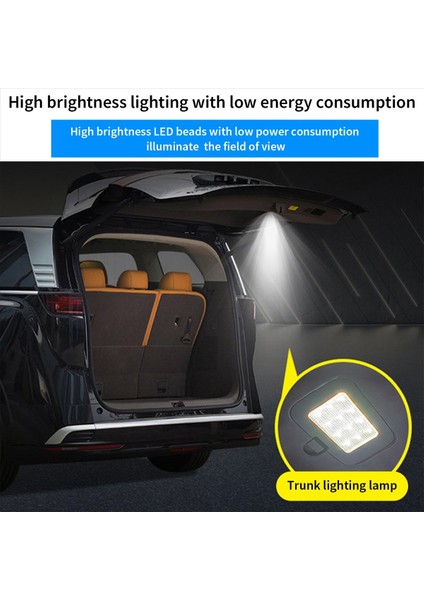 Byd Denza D9 2024 2025 Bagaj Kapağı LED Işık Bagaj Tavan Aydınlatma Iç Hatch Kapı Bagaj LED Işıklar Lambalar (Yurt Dışından) fırsatları