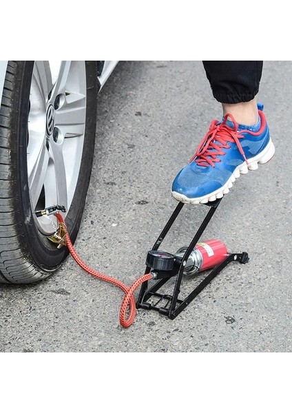 Ince Piston Araç Lastik Şişirme Göstergeli Ayak Pompası modelleri