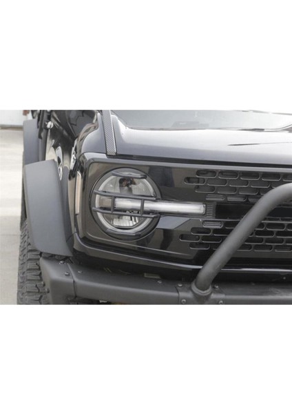Ford Bronco Aksesuarları Için 2021-2023 Far Muhafızları Trim Karbon Fiber Stili Kapak (Yurt Dışından)