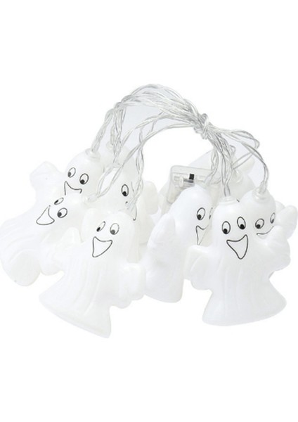 Cadılar Bayramı Dize Işık Gece Işığı Mini Hayalet Gece Işığı Küçük Dize Işık Cadılar Bayramı Dekoratif 3 METRE+20LED (Yurt Dışından)