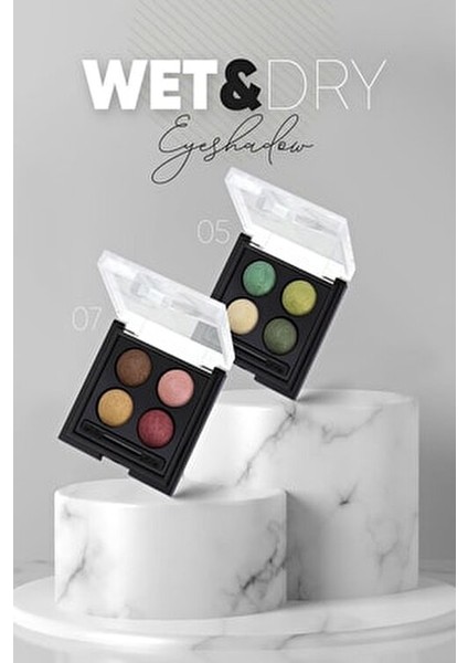 Wet & Dry Göz Farı 07 Renkli Uzun Süre Kalıcı ve Yerli Üretim Özelliği fiyatları