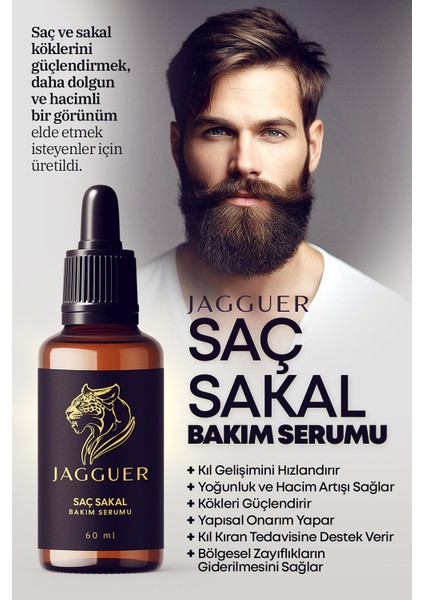 Saç & Sakal Serumu – Saçkıran Sakalkıran Karşıtı Seyreklik Köselik Giderici Biotin Keratin Vitaminli