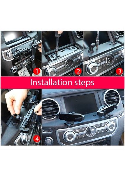 Land Rover Discovery Için 4 Lr4 2010-2016 Araba Merkezi Kontrol Gezinme Ekranı Telefon Braketi Gps Tutucu Aksesuarları (Yurt Dışından) modelleri