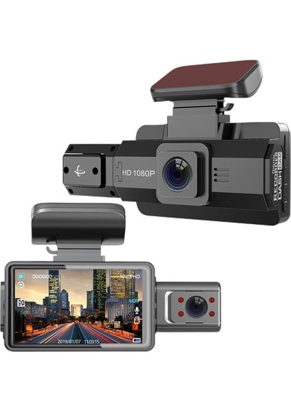 A88 Araba Ön Araba Döndürülebilir Araba Kamera Video Kaydedici Araba Kaydedici Gece Görüşü Çift Lens Evrensel Modelleri (Yurt Dışından) fırsatları