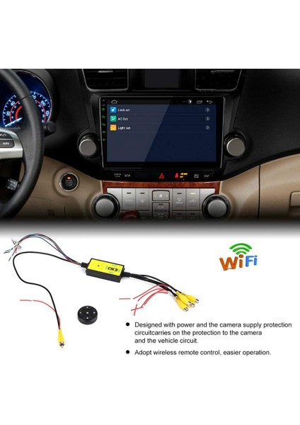 4to1 Araç Panoramik 360 Kamera Video Ters Anahtar Kutusu Araç Nokta Video Anahtarı Kutusu Kablosuz Uzaktan Kumanda (Yurt Dışından) fiyatları