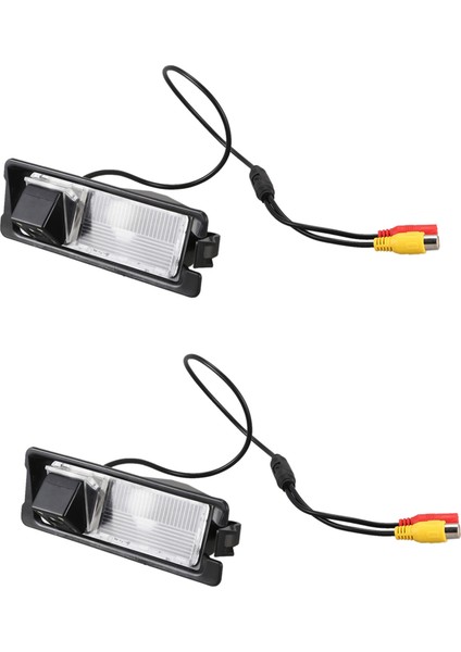 Nissan March Için 2x Araba Hd Arka Görünüm Kamerası Renault Logan Renault Sandero W (Yurt Dışından)