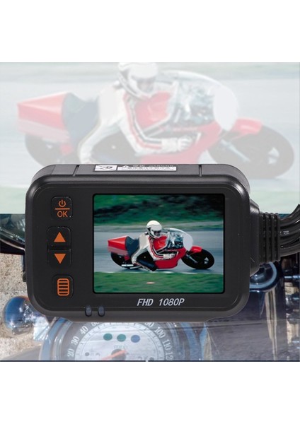 Motosiklet Sürüş Kaydedici Kamera Çizgi Kamera 2inch IPS Ekran 1080P+720P Çift Ahd Bisiklet Dashcam G-Sensör Park Modu (Yurt Dışından) modelleri