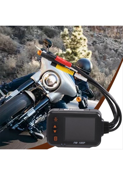 Motosiklet Sürüş Kaydedici Kamera Çizgi Kamera 2inch IPS Ekran 1080P+720P Çift Ahd Bisiklet Dashcam G-Sensör Park Modu (Yurt Dışından) fırsatları