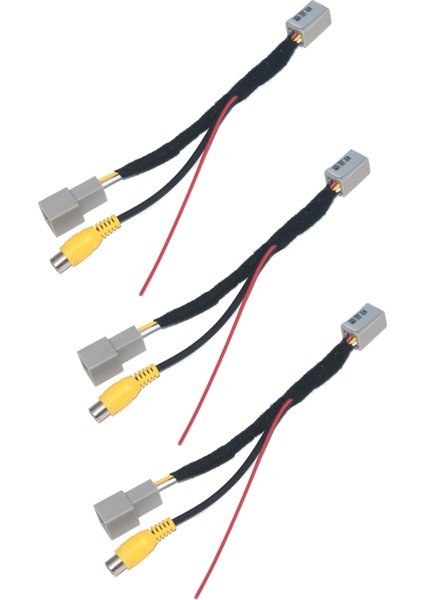 3x Araç Arka Görünüm Kamerası Rca Video Ters Kamera Mitsubishi Outlander Asx Gf Gg Zj Için Kablo Adaptörü Dönüştürme Kablosu Adaptörü (Yurt Dışından)