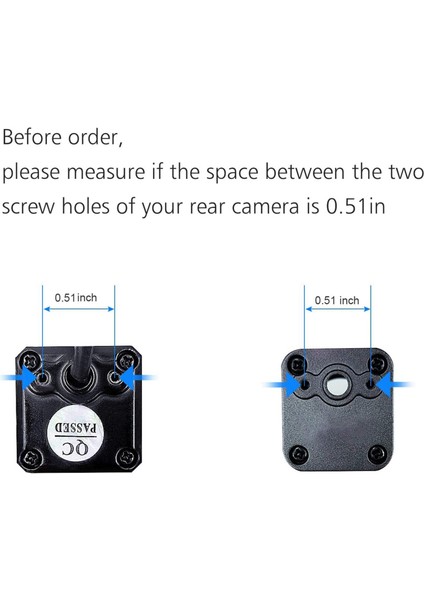 2x Evrensel Araba Arka Görünüm Kamera Loser Letra Plakası Braket Kit Aksesuarları Yalnızca Yedek Kamera Ters Kamera Için Tutucu (Yurt Dışından) fiyatları