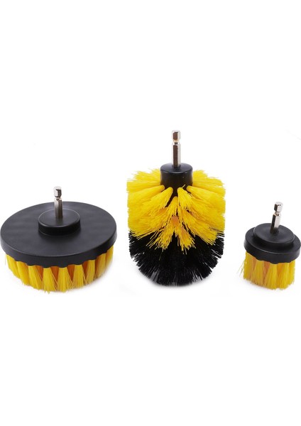Elektrik Inatçı Matkap Fırçası Set Temizleyici Dönen Küvet Duş Karo Grout Duvar 3 Fırçalar (Yurt Dışından)