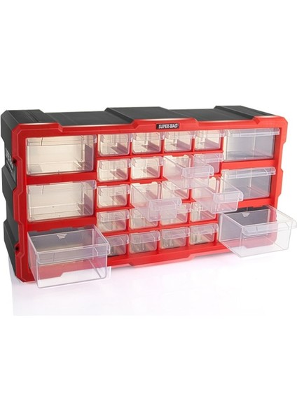 Süper Bag ASR-6004 Monoblok Çekmece Seti Yatay 26'lı