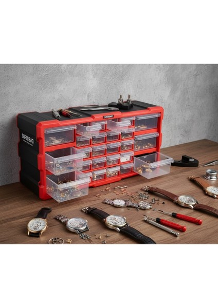 Süper Bag ASR-6004 Monoblok Çekmece Seti Yatay 26'lı