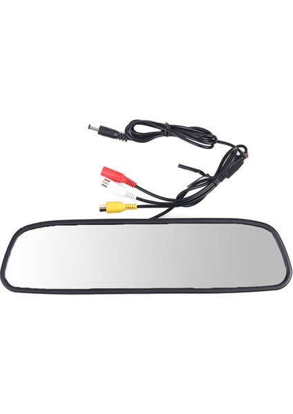 4 3inch Araba Dvr Dash Kamera Dik Görünümü Ayna Monitörü 2 Yollu Video Kaydedici Dash Cam LCD Ekran (Yurt Dışından)