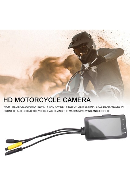 3 Inç 1080P Hd Motosiklet Kamerası Dvr Motor Dash Cam Özel Çift Track Ön Rorder Motosiklet Elektroniği KY-MT18 (Yurt Dışından) fiyatları