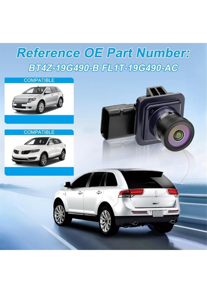 Araba Arka Görünüm Yedek Kamera Park Park Yardım Kamerası BT4Z-19G490-B FL1T-19G490-AC Ford Edge 2011-2015 (Yurt Dışından) modelleri