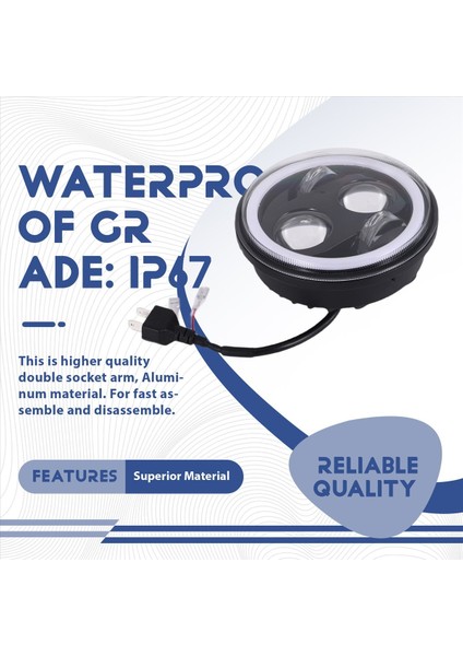 5 75 LED Far Harley Sportster Iron Için Beyaz Halo Drl ile 5-3/4 Motosiklet Far (Yurt Dışından) indirimleri