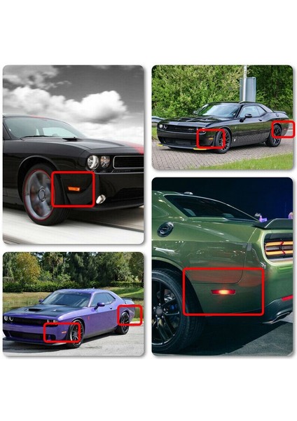 Dodge Challenger Için 2015-2020 68195788AB 68195789AB 1 Çift LED Ön Işaretçi Sinyal Parkı Işık Lambaları (Yurt Dışından) fiyatları