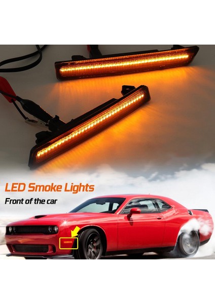 Dodge Challenger Için 2015-2020 68195788AB 68195789AB 1 Çift LED Ön Işaretçi Sinyal Parkı Işık Lambaları (Yurt Dışından) fırsatları