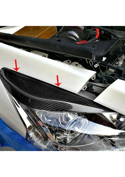 Nissan Altima Tana Için 2013-2015 Kuru Karbon Fiber Ön Far Lambası Kaş Kapağı Kapak Göz Kapağı Kalıplama Şeridi (Yurt Dışından) fırsatları