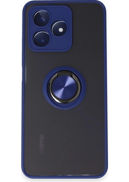 CPT83 Realme C53 Kılıf Montreal Yüzüklü Silikon Kapak - Lacivert