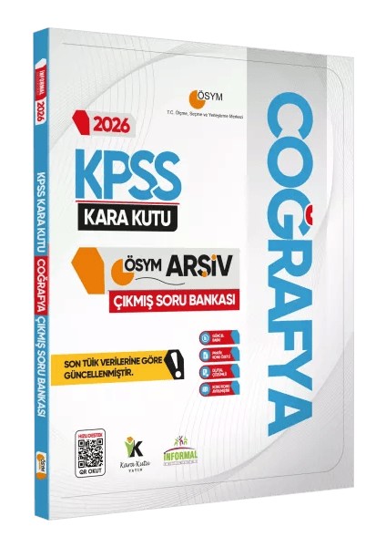 2026 KPSS COĞRAFYA’nın Kara Kutusu ÖSYM Çıkmış Soru Havuzu Bankası Konu Özetli Dijital Çözümlü