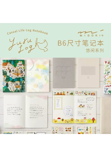 S8-Midori Yuru Log B6 Defter fırsatları