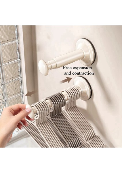 2pcs Emme Kupası Giysisi Askı Depolama Organizatör Ev Balkon Çok Fonksiyonlu Duvara Monte Askı Gri (Yurt Dışından) modelleri