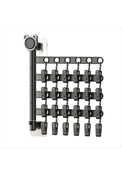 Çok Fonksiyonlu Kurutma Raf Çorapları Iç Çamaşırı Çamaşırhane Depolama Çoklu Tıkaç Duvara Monte Eser Balkon Katlama Rafı B (Yurt Dışından)