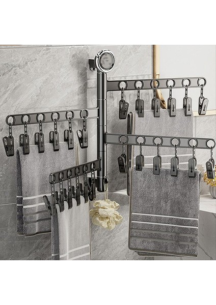 Çok Fonksiyonlu Kurutma Raf Çorapları Iç Çamaşırı Çamaşırhane Depolama Çoklu Tıkaç Duvara Monte Eser Balkon Katlama Rafı B (Yurt Dışından) fiyatları