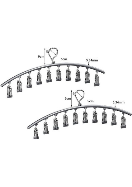 Dolap Için Organizatör, 10 Klipli Metal Yoga Pantolon Askısı Askıda Asılı Dolap Organizatör Gri (Yurt Dışından) fiyatları