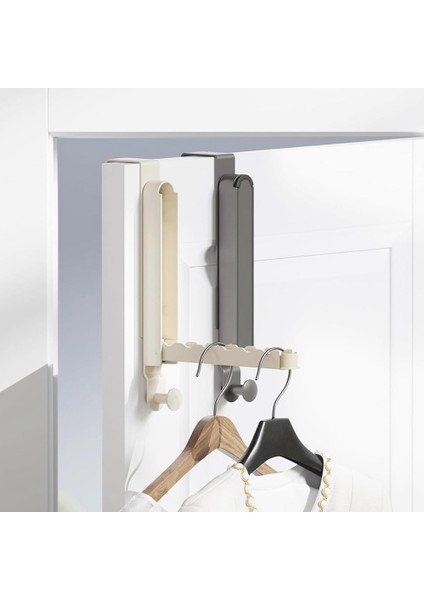 Katlanır Giysiler Kurutma Rafı, Kapı Kancası Giysisi Askısı, Kıyafet Askısına Çarpmanıza Gerek Yok, Portatif ve Katlanabilir Siyah (Yurt Dışından) fiyatları