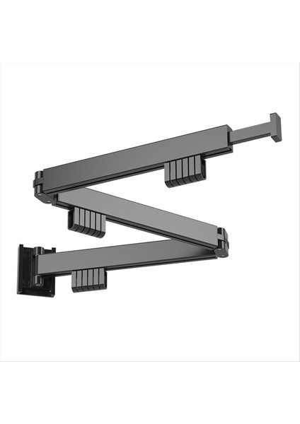 Duvara Monte Edilmiş Katlanabilir Alüminyum Alaşım Giysileri Kurutma Rafı Balkon Yatak Odası Için Mutfak Oturma Odası B Siyah (Yurt Dışından) modelleri