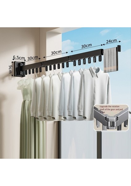 Ev Yumruksuz Kıyafetler Raf Açık Basit Kıyafetler Kurutma Çubuk Katlanır Giysiler Kurutma Artefakt Siyah (Yurt Dışından) fırsatları