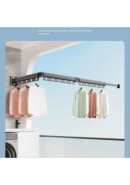 Geri Çekilebilir Giysiler Kurutma Raf Giysileri Kurutma Raf Katlanabilir Geri Çekilebilir Duvara Monte Uzay Tasarrufu Giysisi Askı Rafı, B (Yurt Dışından) fiyatları