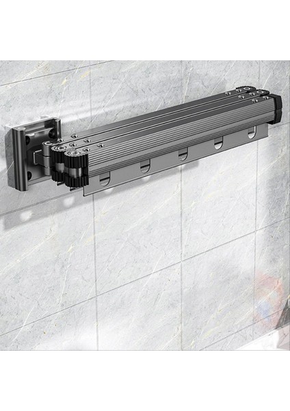 Geri Çekilebilir Giysiler Kurutma Raf Giysileri Kurutma Raf Katlanabilir Geri Çekilebilir Duvara Monte Uzay Tasarrufu Giysisi Askı Rafı, B (Yurt Dışından) fırsatları