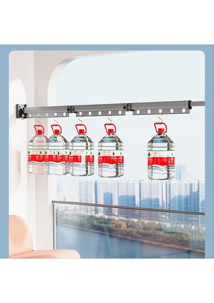 Geri Çekilebilir Giysiler Kurutma Raf Giysileri Kurutma Raf Katlanabilir Geri Çekilebilir Duvara Monte Uzay Tasarrufu Giysisi Askı Rafı, B (Yurt Dışından) indirimleri