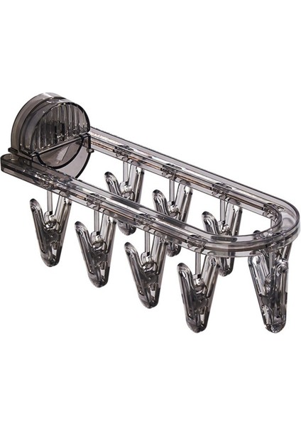 1 Adet Banyo Vantuz Kurutma Rafı Katlanır Çoraplar Kurutma Raf Ev Kıyafetleri Raf Çok Klipsli Kurutma Çorapları Eser, A (Yurt Dışından)