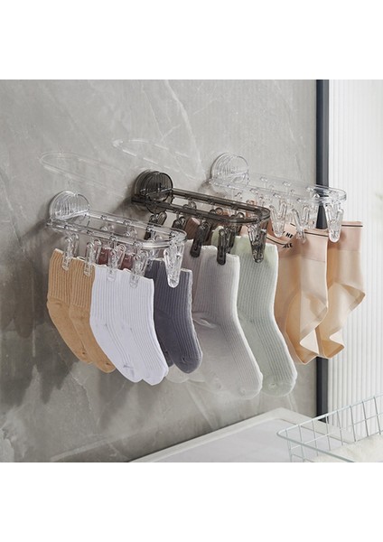 1 Adet Banyo Vantuz Kurutma Rafı Katlanır Çoraplar Kurutma Raf Ev Kıyafetleri Raf Çok Klipsli Kurutma Çorapları Eser, A (Yurt Dışından) fiyatları