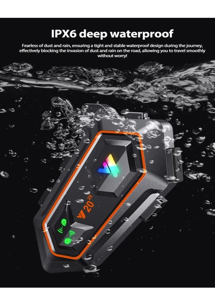 Y20 2x 1000M Telsiz Mesafeli 2 Kişi Bağlantılı Bluetooth Kask Kulaklık Fenerli Intercom modelleri