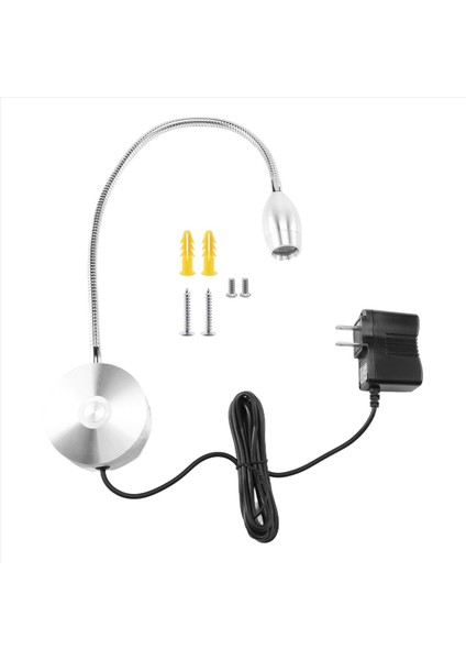 Dimmable Okuma Lambası, Yatak Odası Başucu Için Kablolu Fişli Yatak Lambaları, Esnek Goopeneck Kitap Lambası, Duvara Monte Okuma Işık, 200LM / 3000K Kiriş Açısı: 30 ° Abd Fiş (Yurt Dışından)